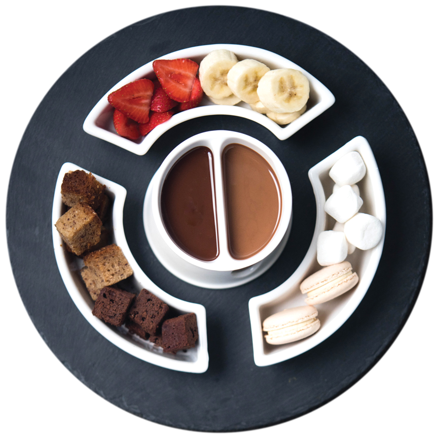 $16.50 for Chocolate Fondue and 2 hot chocolates (value $32.95) when you mention Living Local Magazine